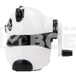 Точилка для карандашей механическая Deli Панда E0518, 1 отверстие, пластик, черный, фото4