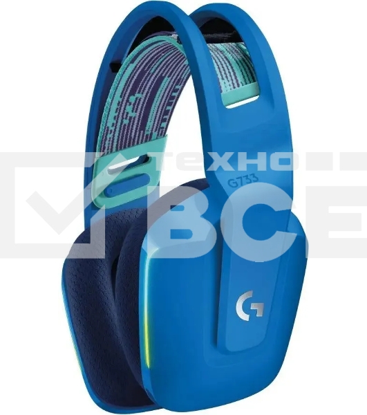 Наушники с микрофоном Logitech G733 Lightspeed синий накладные Radio оголовье 981-000945