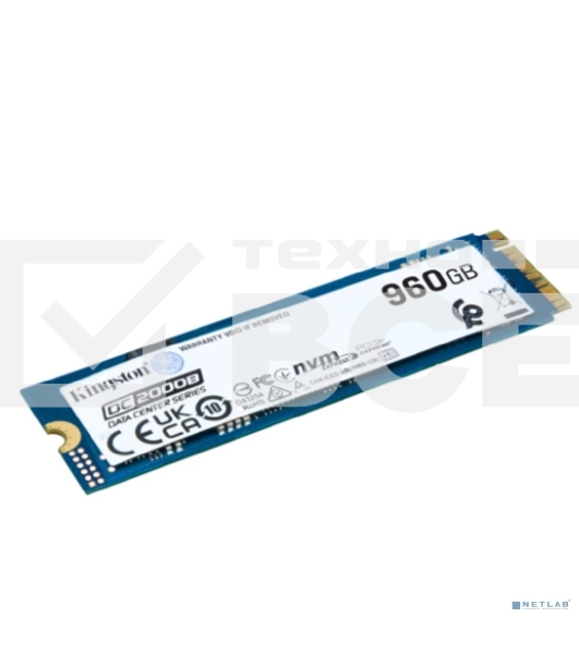 Накопитель SSD Kingston PCIe 4.0 x4 960GB SEDC2000BM8/960G DC2000B M.2 2280 0.4 DWPD