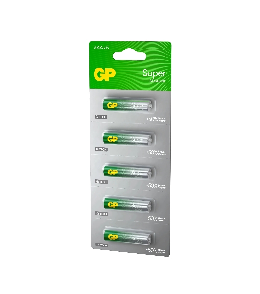 Алкалиновые батарейки GP Super Alkaline G-Tech 24А ААA - 1 шт. на отрывных блистерах