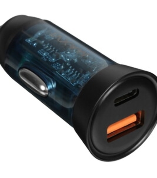 Автомобильное зарядное устройство Maxvi CCM-MS603PD 43W 6A (USB + Type-C, QC3.0 PD3.0) черный