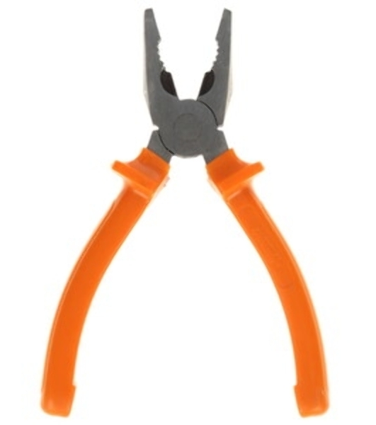 Длинногубцы Sparta Classic, 180 мм, прямые шлифованные, пластмассовые рукоятки