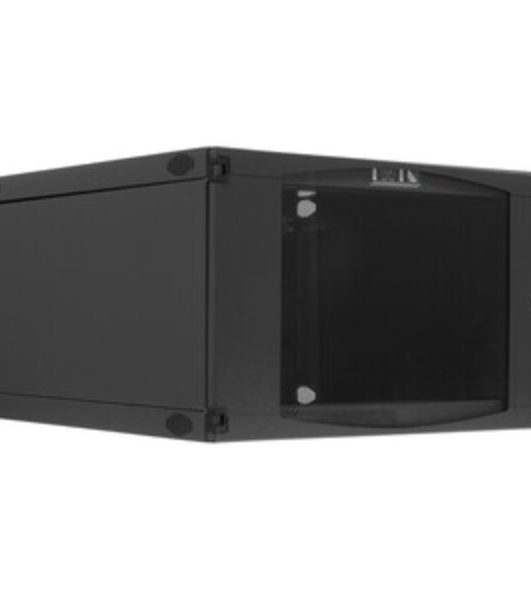 Шкаф настенный Lanmaster Next TWT-CBWNG-6U-6X6-BK 6U 550x600мм пер.дв.стекл съемные бок.пан. 60кг черный