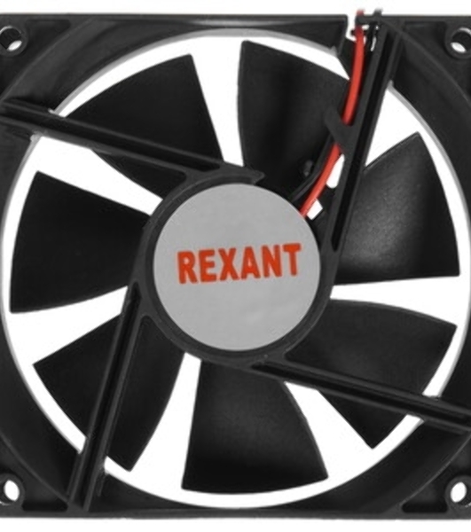 Вентилятор для корпуса Rexant RX 9225MS 24VDC черный, 92 мм, 2500 об/мин, 30 дБ, 2 pin