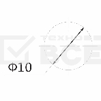 Индикатор ГРАНЕНЫЙ  Ø10.2  220V  красный  Rexant, фото2