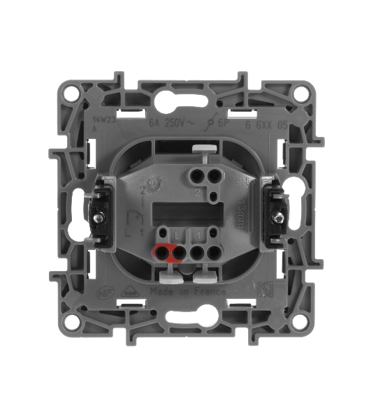 Кнопка автомат 6AX авт. зажимы ETIKA Plus, антрацит