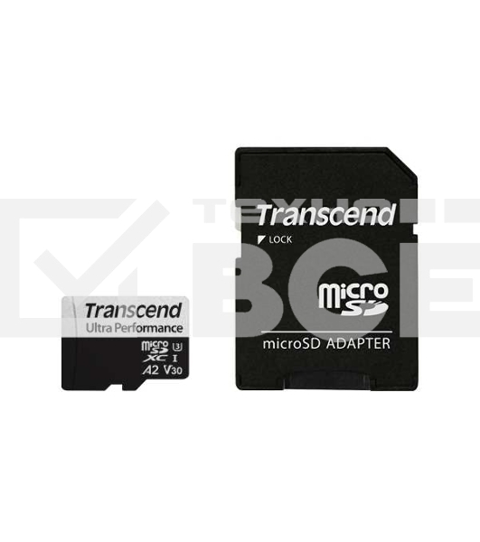 Флеш-накопитель Transcend Карта памяти 128GB UHS-I U3 microSD w/ adapter  A2 Ultra Performance R/W:160/125 MB/s