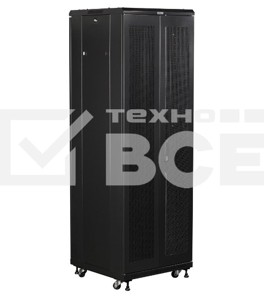 Шкаф коммутационный Lanmaster (TWT-CBB-42U-6X10-P1) 42U 600x1000мм пер.дв.перфор. задн.дв.перфор.2-хст. 2 бок.пан. 800кг черный IP20
