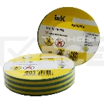 Изолента Iek UIZ-13-10-K52 0,13х15 мм желто-зеленая 20 метров ИЭК, фото4