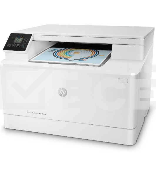 МФУ лазерный HP Color LaserJet Pro MFP M182n (7KW54A), A4, цветной, печ. до 16 стр/мин., 600 x 600 dpi (печать) 1200x1200dpi (скан.), USB, RJ-45, Air Print, Mopria