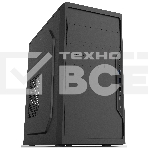 Компьютерный корпус Foxline FL-733R-FZ450R-U32C-PH mATX case, black, w/PSU 450W 12cm, w/2xUSB2.0, w/2xUSB3.0, w/1xType-C (USB2.0), w/2xcombo audio, w/pwr cord, w/o FAN, фото2