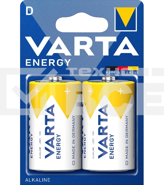 Батарейки VARTA ENERGY D бл. 2