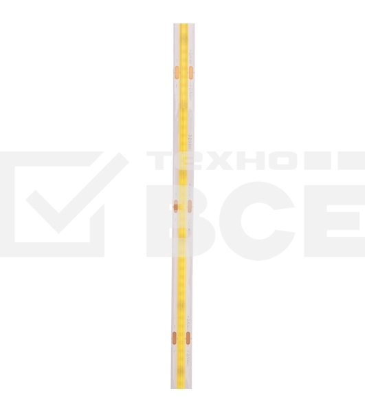 Лента светодиодная 24В, COB 8Вт/м, 320 LED/м, 6500K, 8мм, 5м, IP20 Rexant