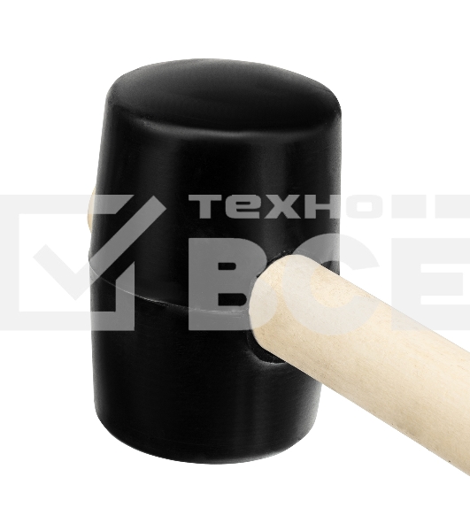 Киянка SPARTA 111505  резиновая 450г черная резина деревянная рукоятка
