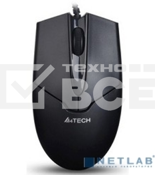Мышь проводная A4Tech OP-550NU черный, 1000 dpi, USB, кнопки - 3