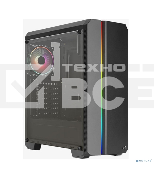 Компьютерный корпус MidiTower Aerocool / Formula GENESIS-G-BK-v2 (ATX, USB3x2, USB2x2, ARGB fan x1, без БП) (4711099473892)
