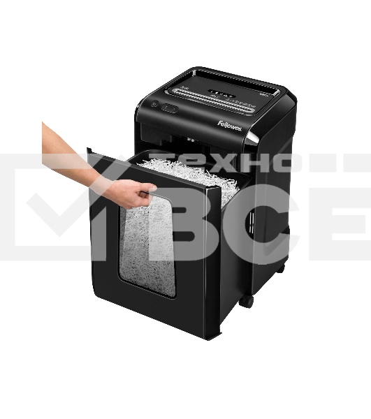 Шредер Fellowes Powershred 92Cs FS-1719301 {P-4, 4х38мм, 18лст., 25лтр., уничтожает: скобы, карты, скрепки, CD}