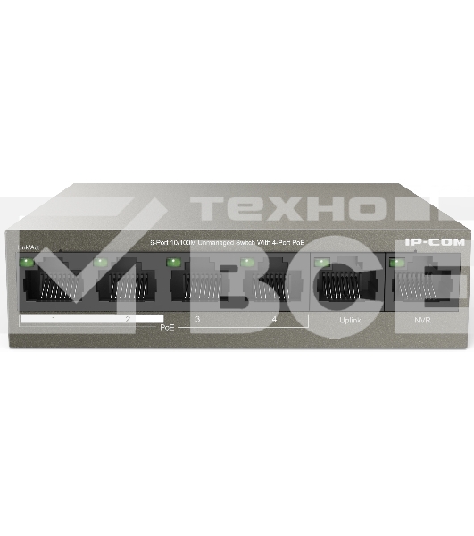 Коммутатор IP-COM F1106P-4-63W 6PORT 4POE