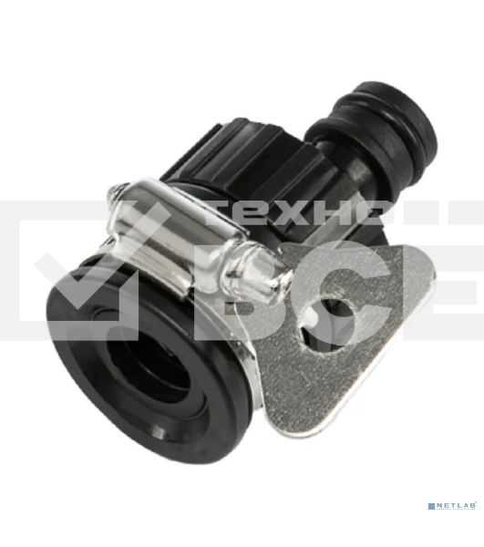 Адаптер пластмассовый 1/2' с внешним хомутом ЧЕТЫРЕ СЕЗОНА