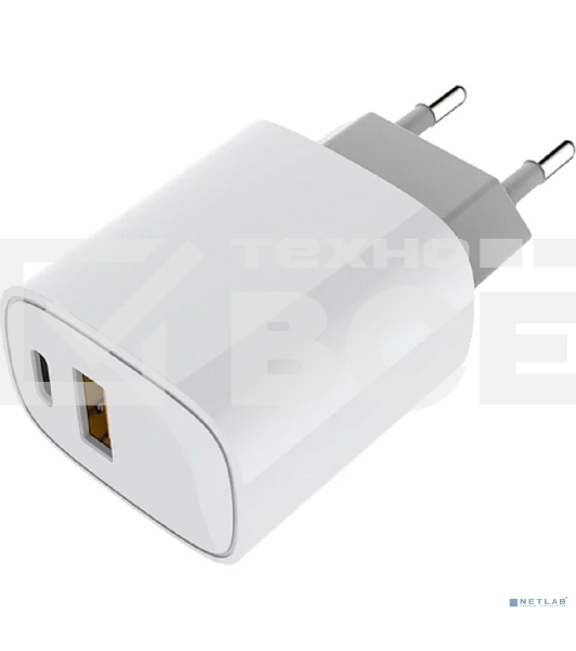 Сетевое зарядное устройство Rexant с двумя портами USB-A + USB-C, 20 Вт