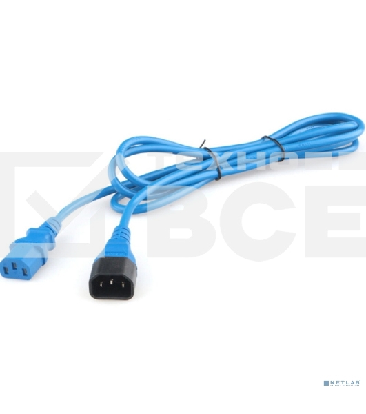 Кабель питания Filum ПВС-АП 3x1.0 С13 - C14, 220/250В, 10А, синий, 1.8м