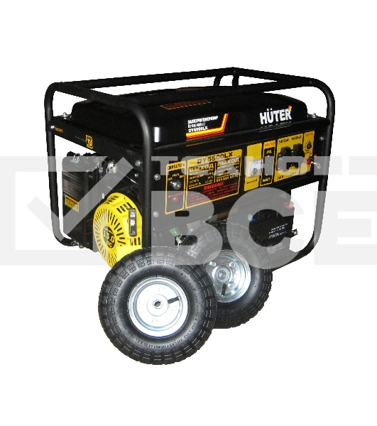 Электрогенератор бензиновый Huter DY6500LX, 5.5 кВт, 71 дБ, 89 кг