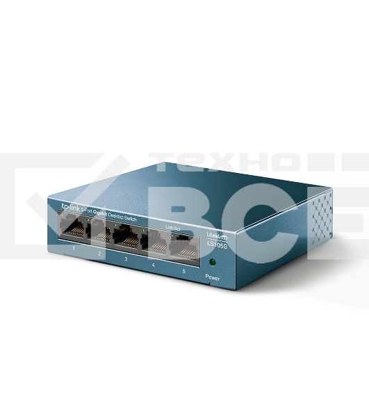 Коммутатор TP-Link 5 ports Giga Unmanagement switch, 5 10/100/1000Mbps RJ-45 ports