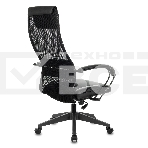 Кресло руководителя Бюрократ CH-608/BLACK TW-01 TW-11 черный, спинка сетка, искусст.кожа/ткань, фото5