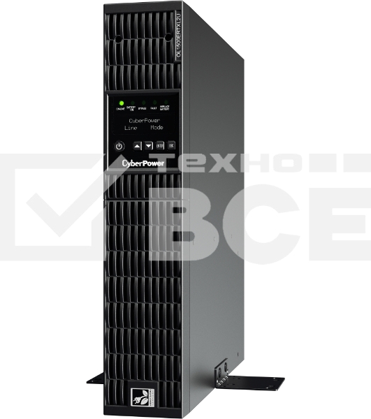 Источник бесперебойного питания Online CyberPower OL1500ERTX L2U 1500VA/1350W USB/RS-232/Dry/EPO/SNMPslot/RJ11/45/ВБМ (8 IEC С13)