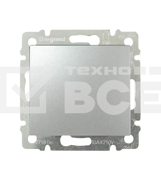 Переключатель Legrand 770106 2 напр. Valena (алюминий)