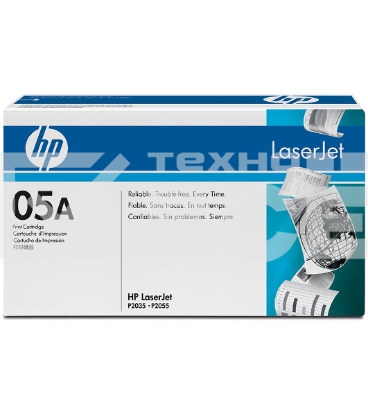 Картридж лазерный HP CE505A черный LJ P2055/P2035 (2300стр.)