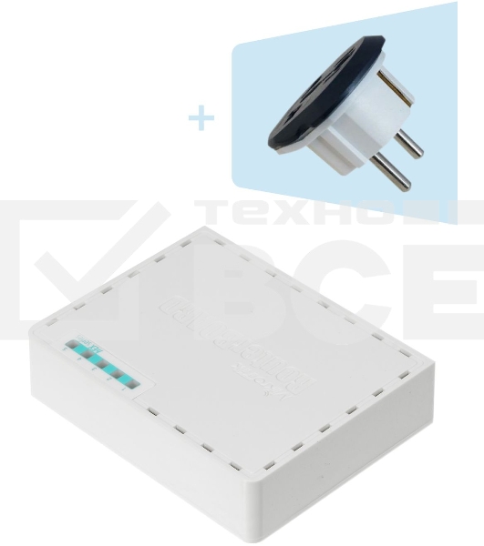 Роутер MikroTik RB750Gr3 hEX (RouterOS L4) with power supply and case 5 port 10/100/1000 гигабитный высокопроизводительный Ethernet