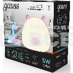 Ночник Gauss NN7034 поросенок розовый, фото2