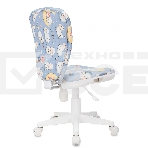 Кресло детское Бюрократ KD-W10 голубой овечки крестов. пластик пластик белый, фото9