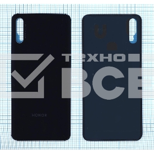 Задняя крышка для Huawei Honor 9X  синяя (китайская версия)