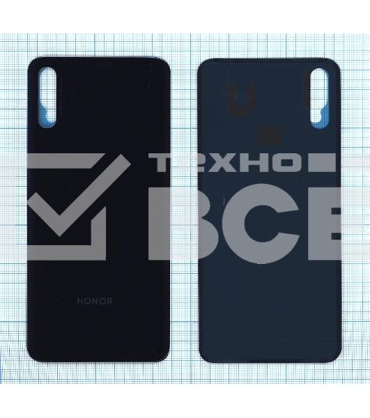 Задняя крышка для Huawei Honor 9X  синяя (китайская версия)