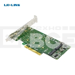 Переходник Lr-Link LRNV95N8 PCIe x8 to 2-Port M.2 NVMe Adapter, Supports 2*M.2 NVMe SSD for 2230, 2242, 2260,2280 and 22110mm, фото4