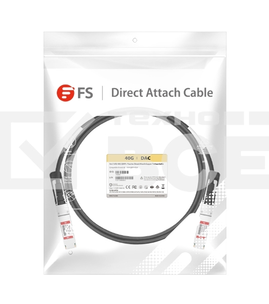 Твинаксиальный медный кабель 3m (10ft) Generic Compatible 40G QSFP+ Passive Direct Attach Copper Cable