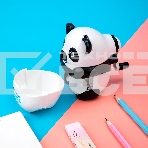 Точилка для карандашей механическая Deli Панда E0518, 1 отверстие, пластик, черный, фото6