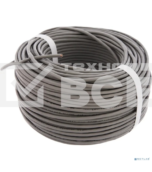 Кабель UTP PROconnect 4PR 24AWG, CU (медь), CAT5E, 100 МГц, PVC, серый, бухта 100 м