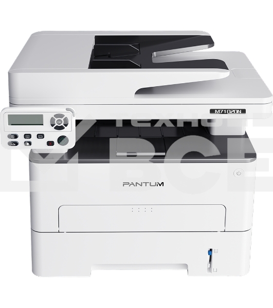 МФУ лазерный Pantum M7102DN, A4, ч/б, печ. до 33 стр/мин., скан. до 24 стр/мин., 1200x1200dpi, USB, RJ-45