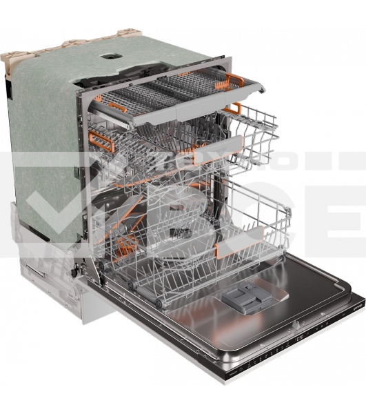 Посудомоечная машина встраиваемая Gorenje GV673B65 16 комплектов, 3 корзины, инверторный мотор, отсрочка старта, Wi-Fi управление, сенсорное управление, полный AquaStop, сенсор уровня воды, энергоэффективность А+++, уровень шума 42 дБ, белый