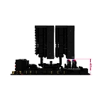 Кулер для процессора SAMA A60B (265W, 4-pin PWM, 156.5mm, 6x6mm, 2x120мм, 78CFM, 29dBA, 2200RPM, S: 1851/1700/1200/115X, AM5/AM4, черный), фото9