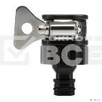 Адаптер пластмассовый 1/2' с внешним хомутом ЧЕТЫРЕ СЕЗОНА, фото 1