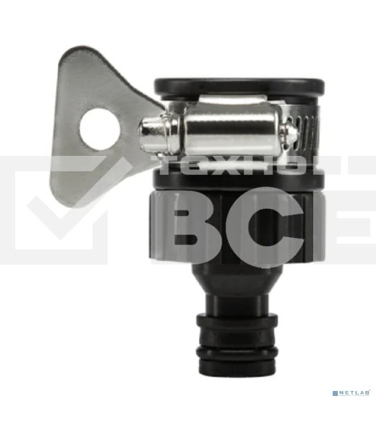 Адаптер пластмассовый 1/2' с внешним хомутом ЧЕТЫРЕ СЕЗОНА