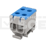 Клемма вводная силовая Rexant КВС 6-50 мм² 2-рядная синяя распределительная, фото 1