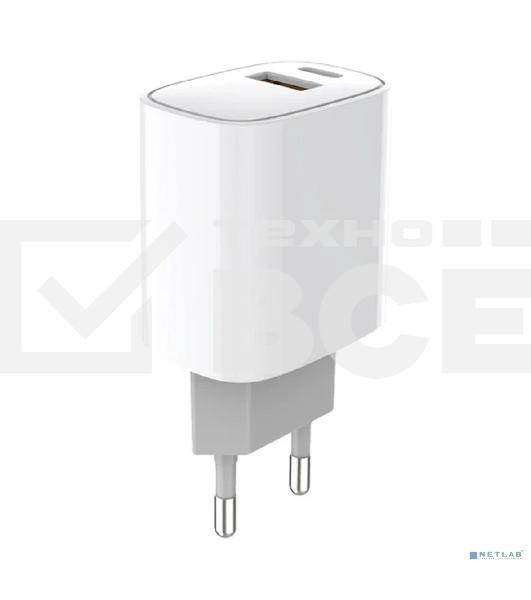 Сетевое зарядное устройство Rexant с двумя портами USB-A + USB-C, 20 Вт