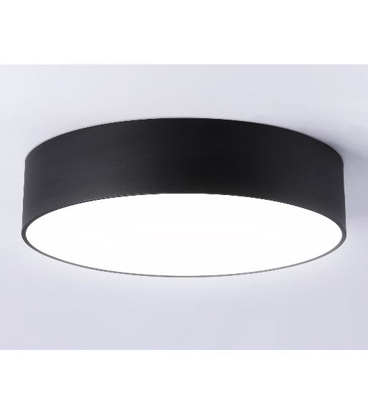 Потолочный светодиодный светильник Ambrella light FV5526 BK черный LED 35W 4200K D300*58 (Без ПДУ)