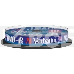 Диск DVD-R Verbatim 4.7Gb 16x Cake Box (10шт) (43523), фото 1