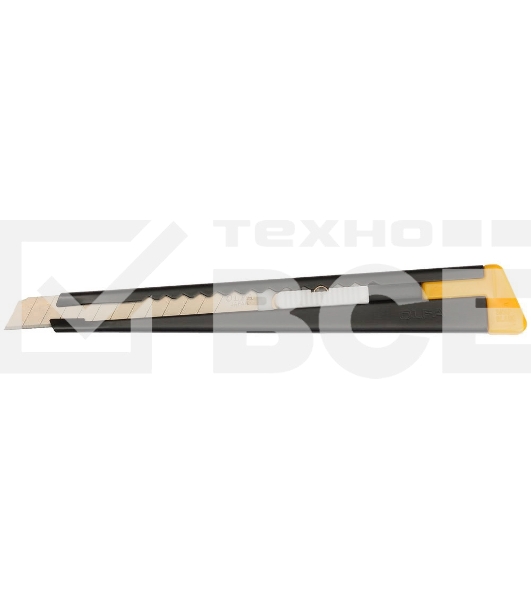 Канцелярский нож OLFA OL-180-BLACKнерж.сталь серебристый 0.9см